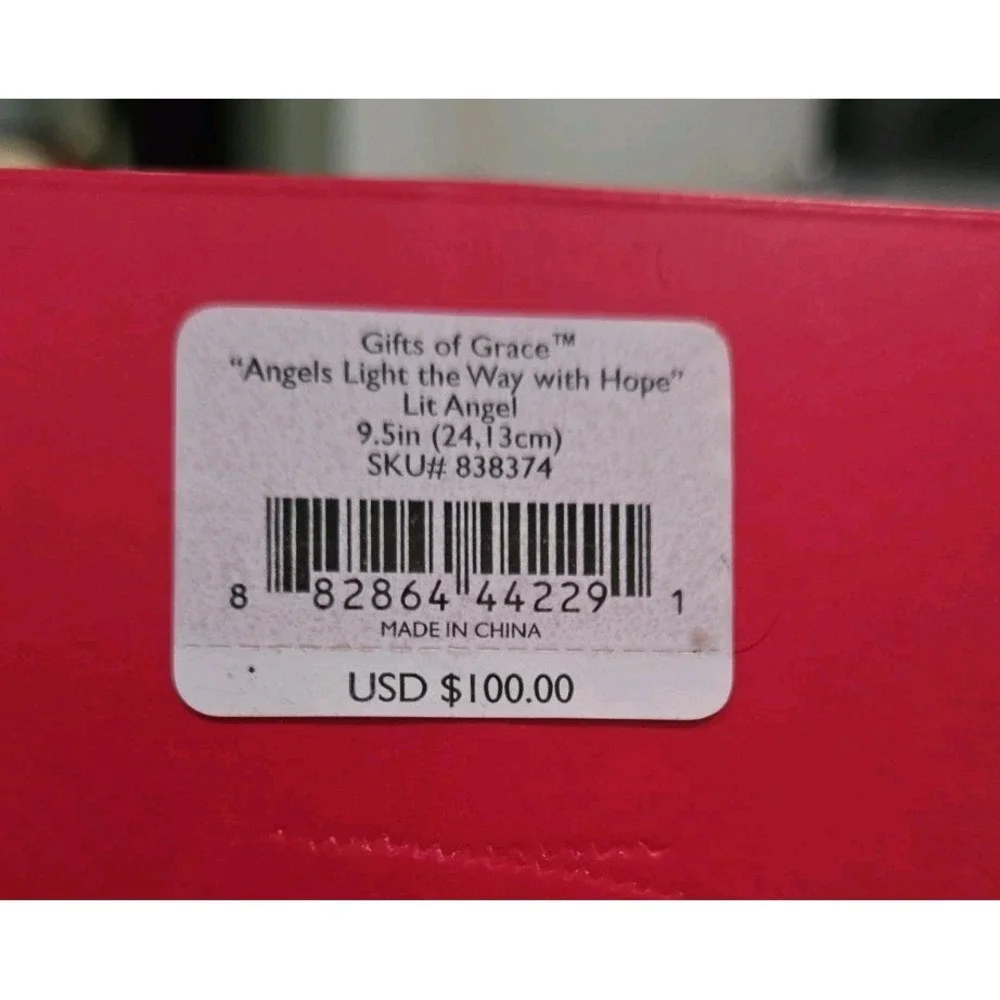 LENOX Gifts of Grace Angels Light the Way With Hope DOES NOT LIGHT UP w/box